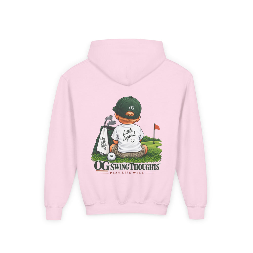 "Little Legend" Youth Golf Hoodie — "OG Swing Thoughts" Kids Golf Pullover