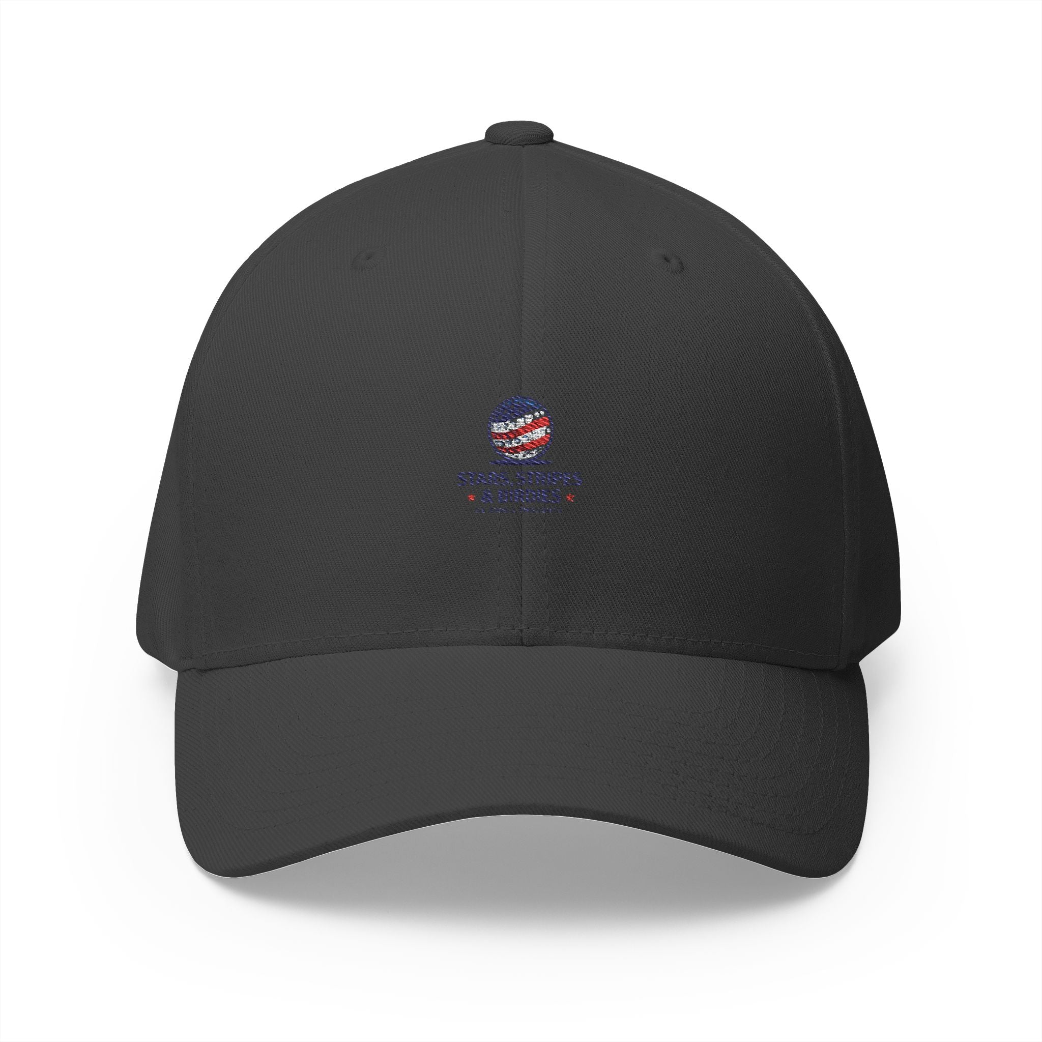 Embroidered 'Stars, Stripes & Birdies' Patriotic Structured Cap