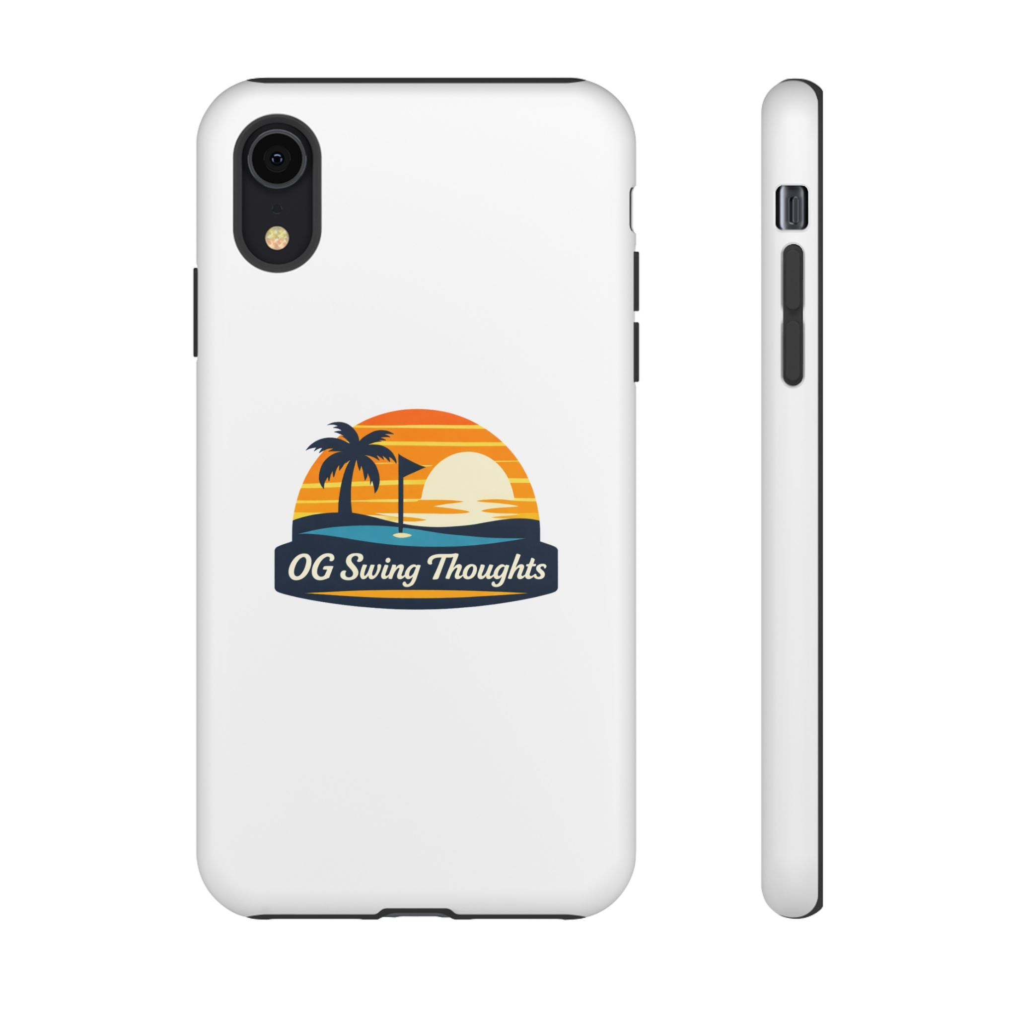 Phone Case - "OG Swing Thoughts" Tropical Sunset Design