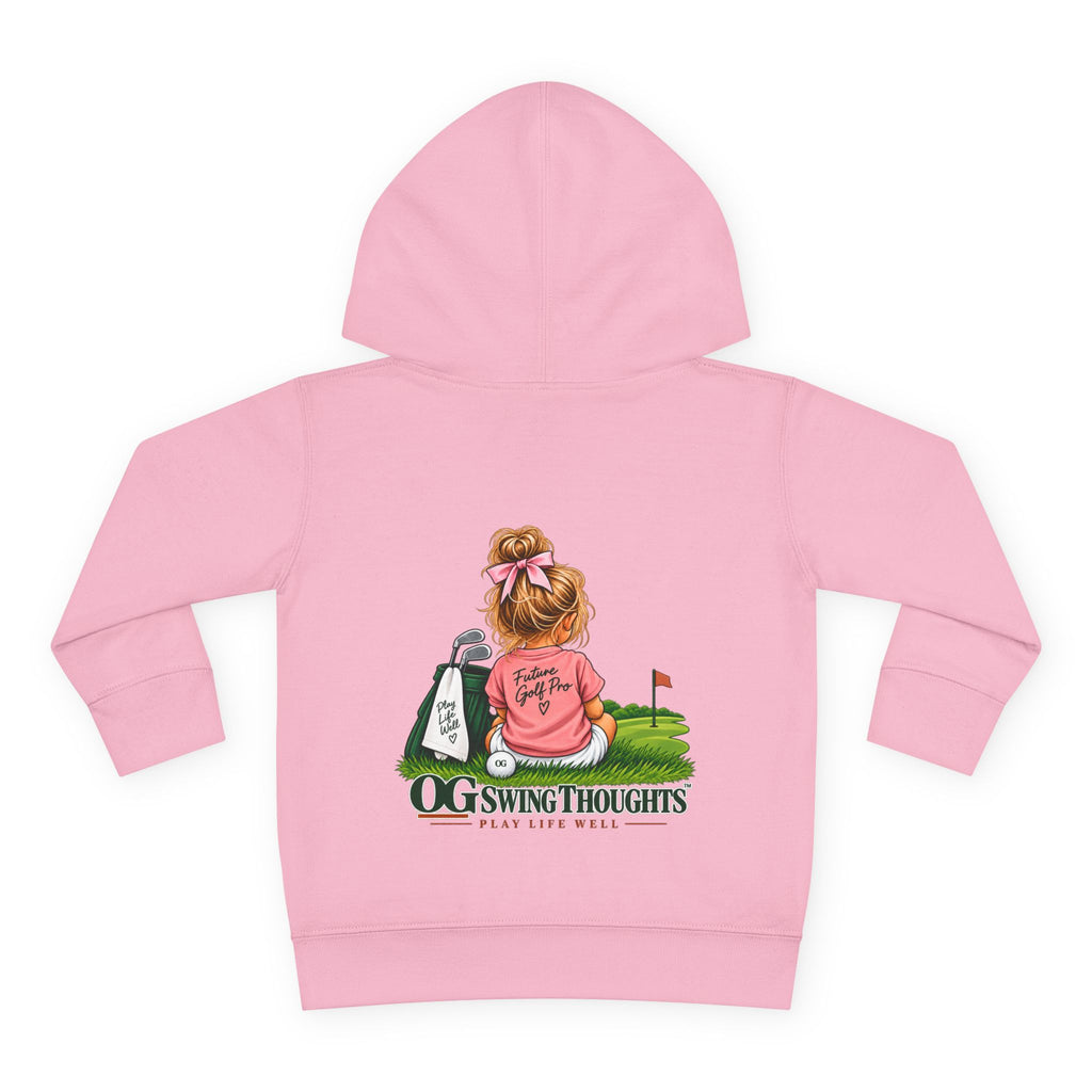 "Future Golf Pro" Toddler Hoodie — OG Swing Thoughts Golf Design (Play Live Well)