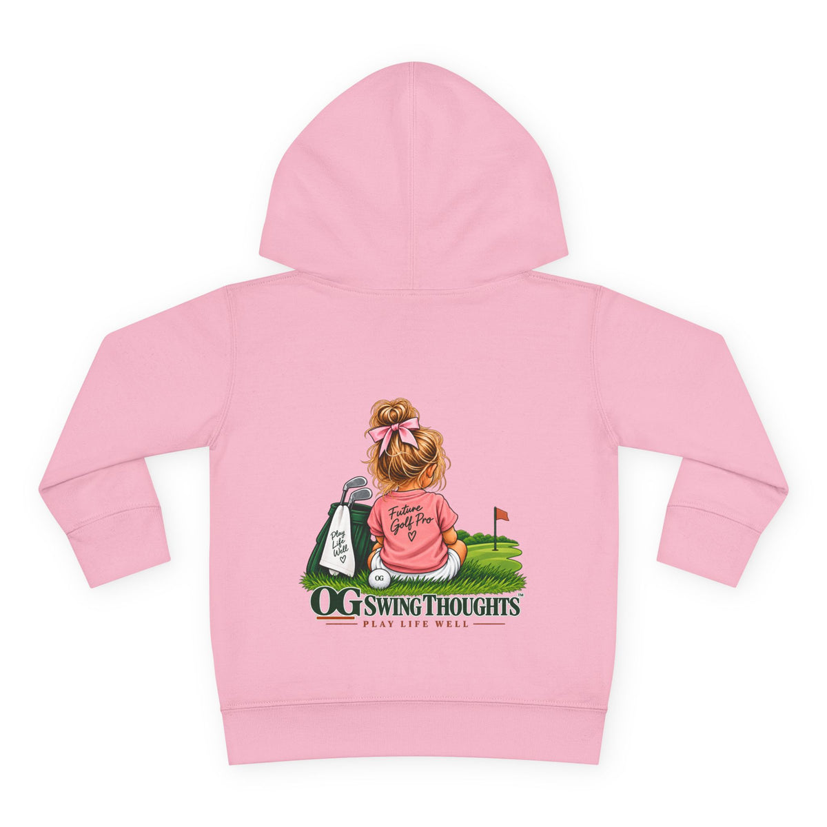 "Future Golf Pro" Toddler Hoodie — OG Swing Thoughts Golf Design (Play Live Well)