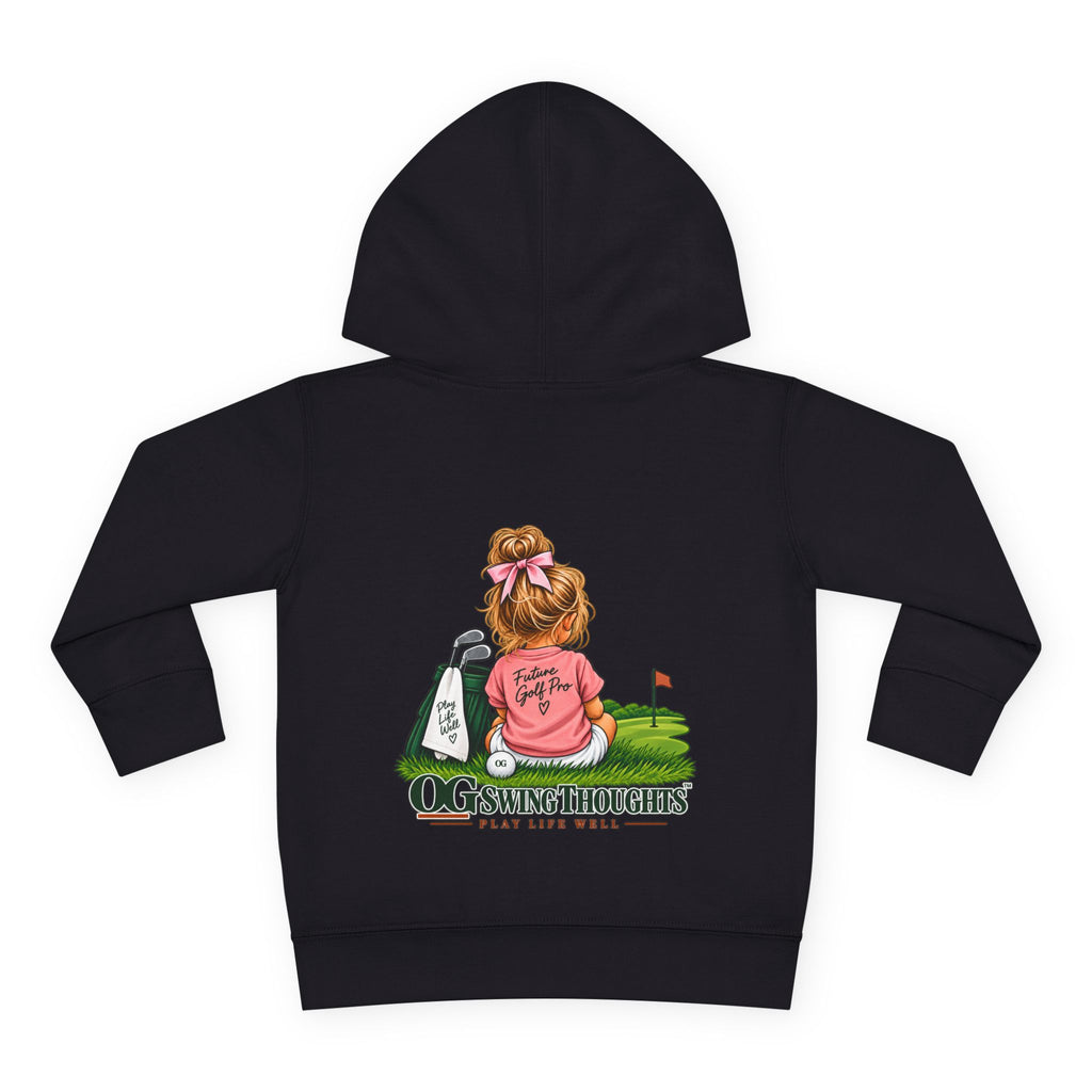 "Future Golf Pro" Toddler Hoodie — OG Swing Thoughts Golf Design (Play Live Well)