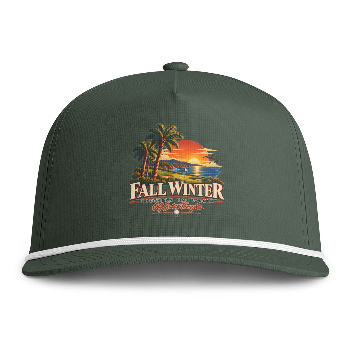 "Smoov Season" Fall Winter Tropical Sunset Rope Cap