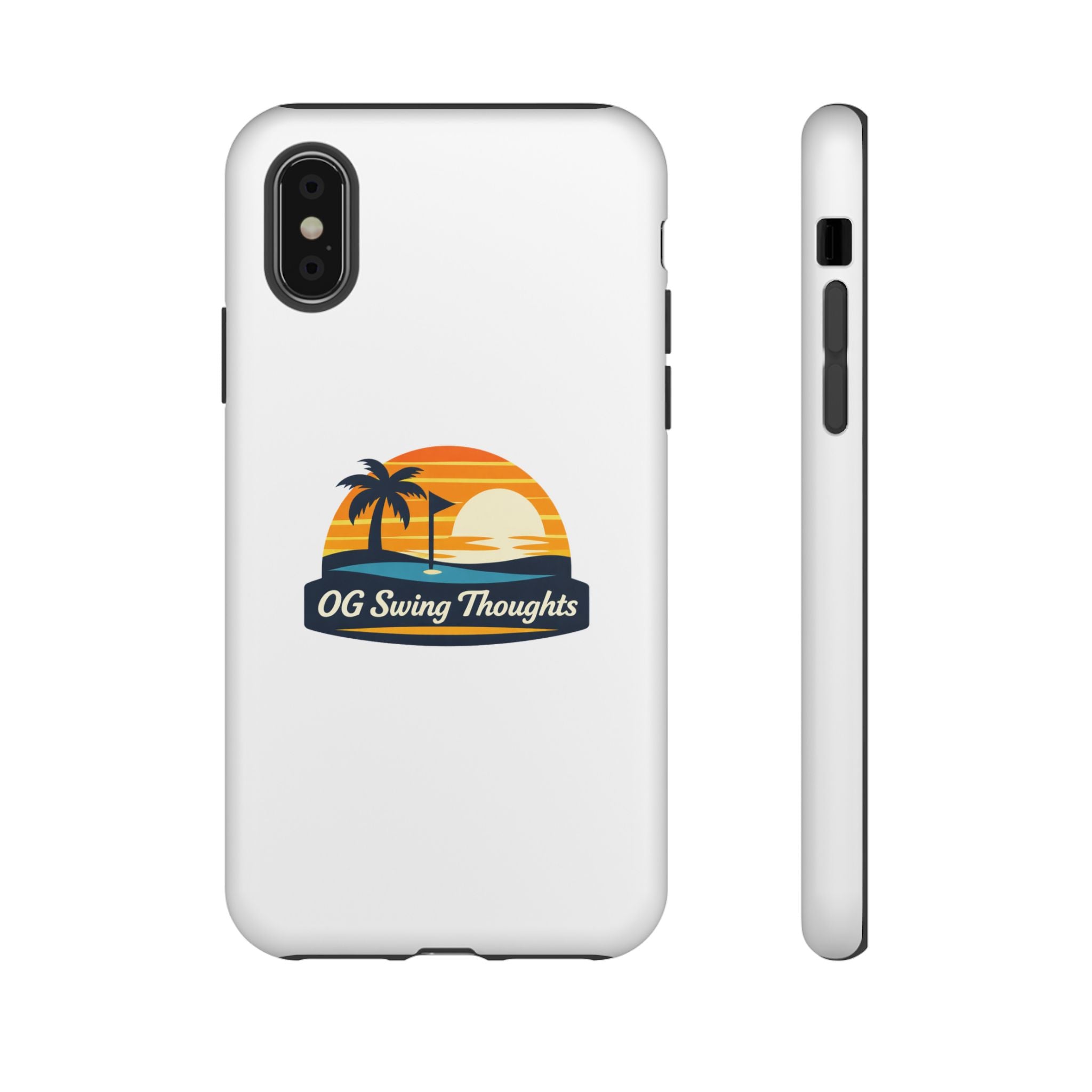 Phone Case - "OG Swing Thoughts" Tropical Sunset Design