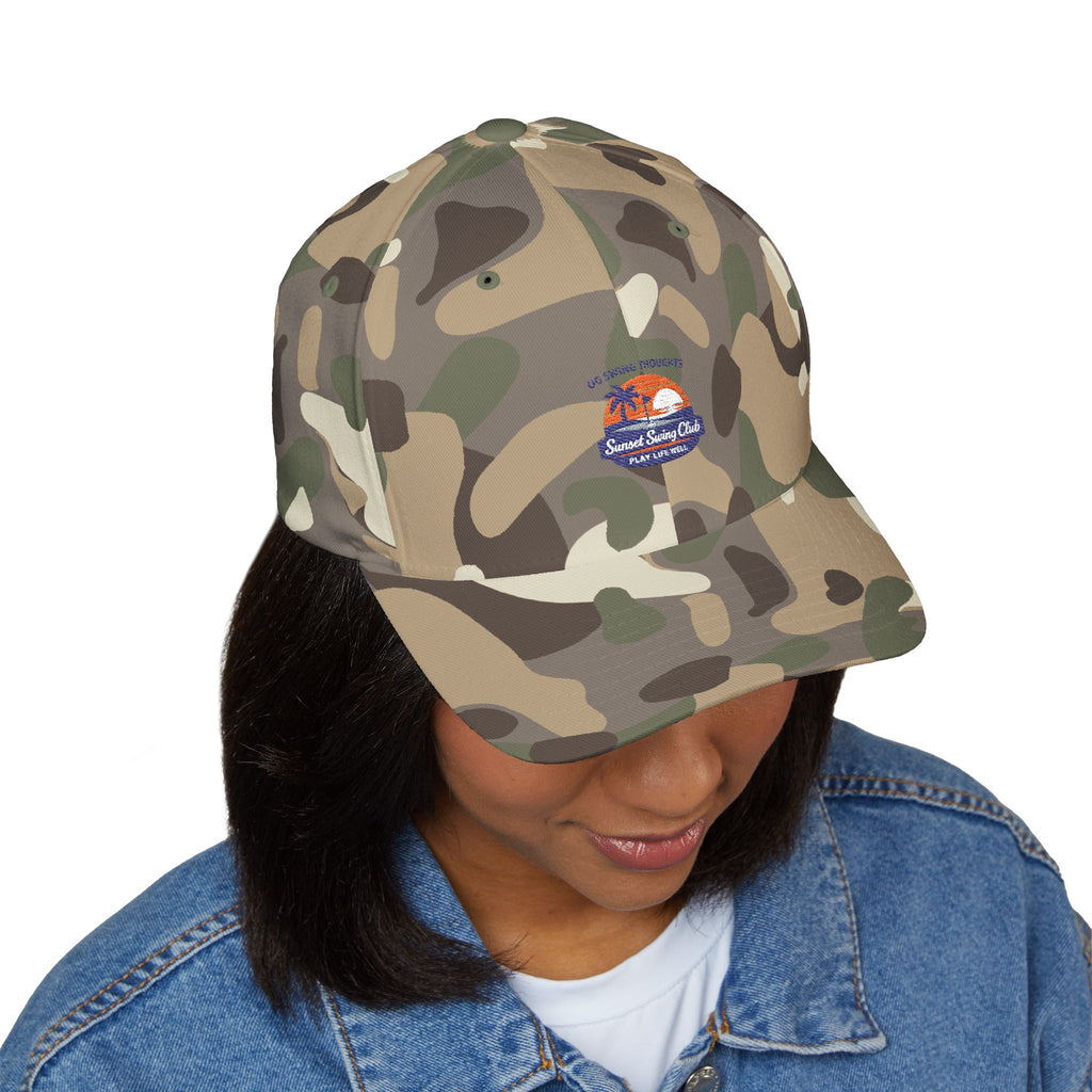 Embroidered Sunset Swing Club — Flex Fit Hat