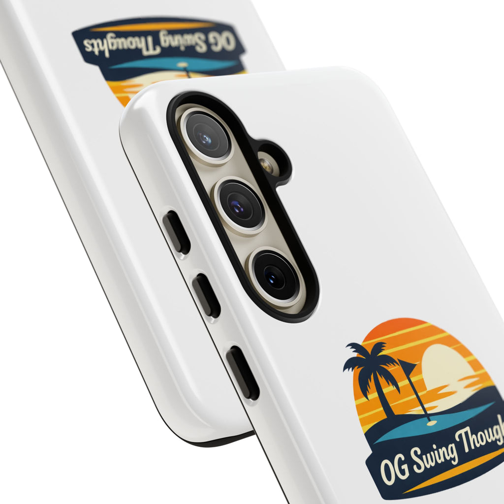 Phone Case - "OG Swing Thoughts" Tropical Sunset Design