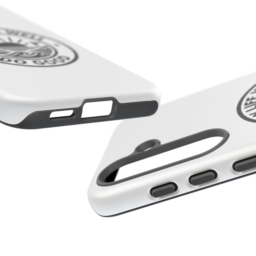 Phone Case — "Play Life Well, Do Good" Minimal Beach Badge