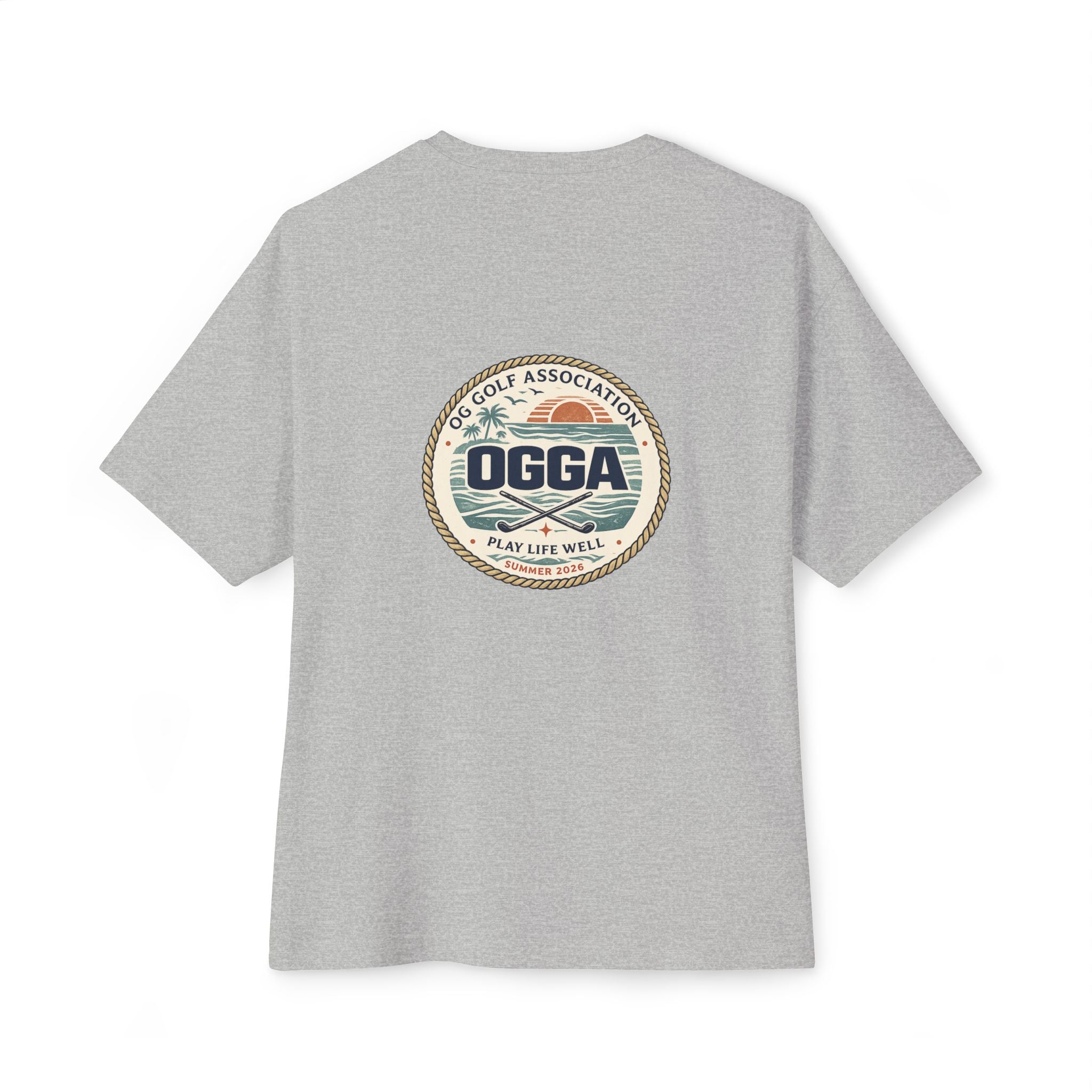 OGGA Vintage Golf Association Tee — Retro Logo Oversized Boxy T-Shirt