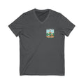 Birdie Juice Social Club Golf T‑Shirt — Vintage Golf Juice Logo V‑Neck