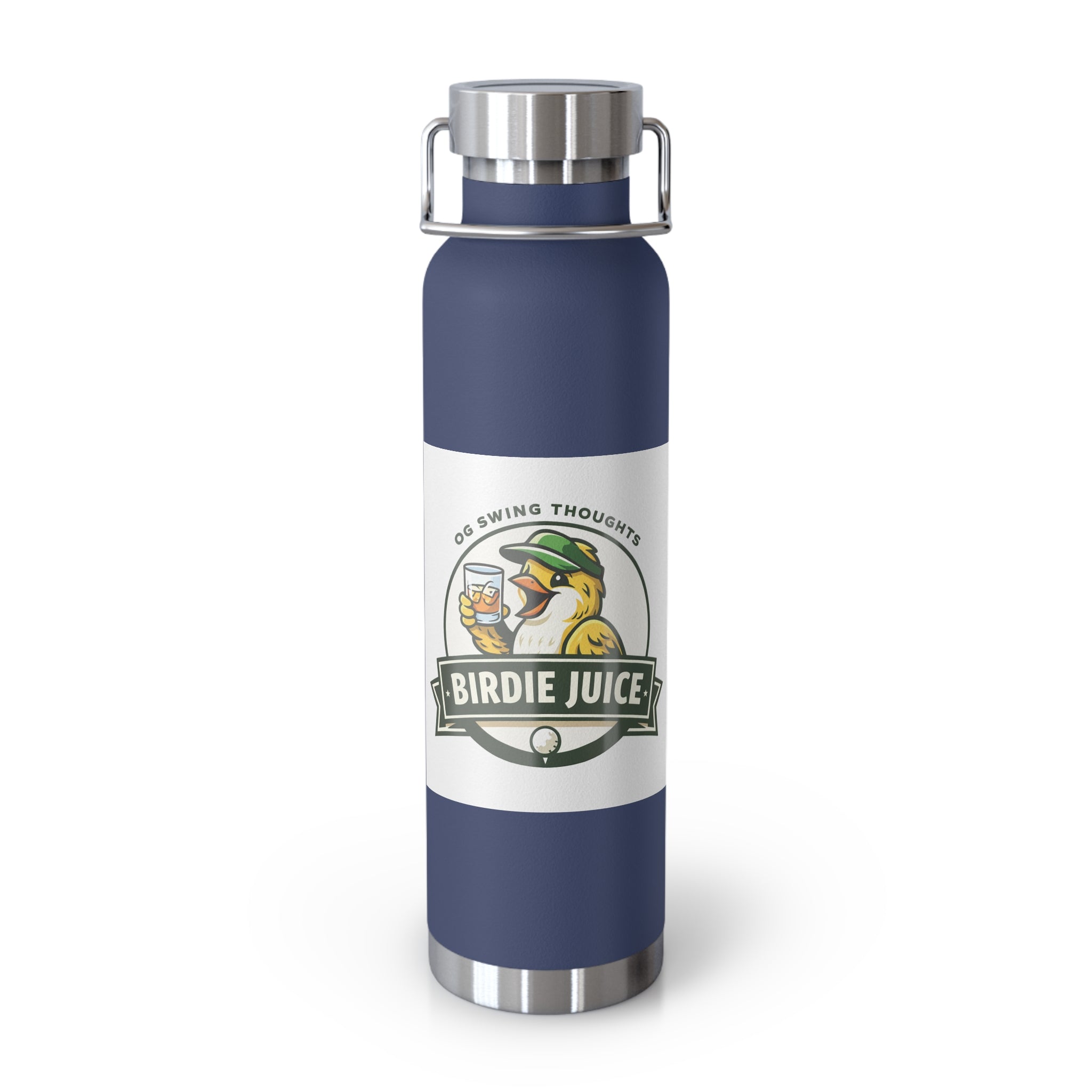 'Birdie Juice' Insulated Flask - 22oz Copper Vacuum Bottle