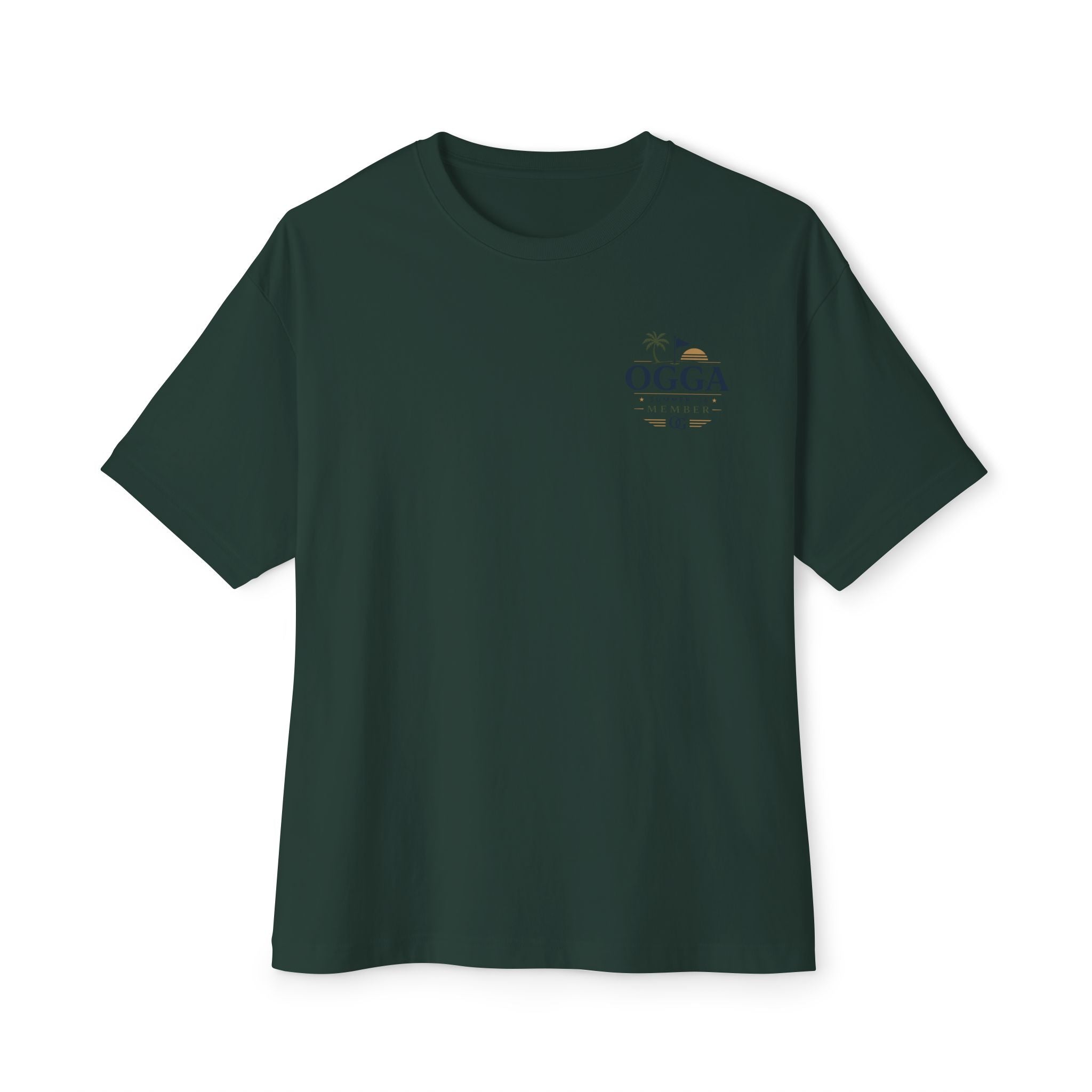 OGGA Beach Tee — "Live Free, Play Easy" Oversized Boxy T-Shirt