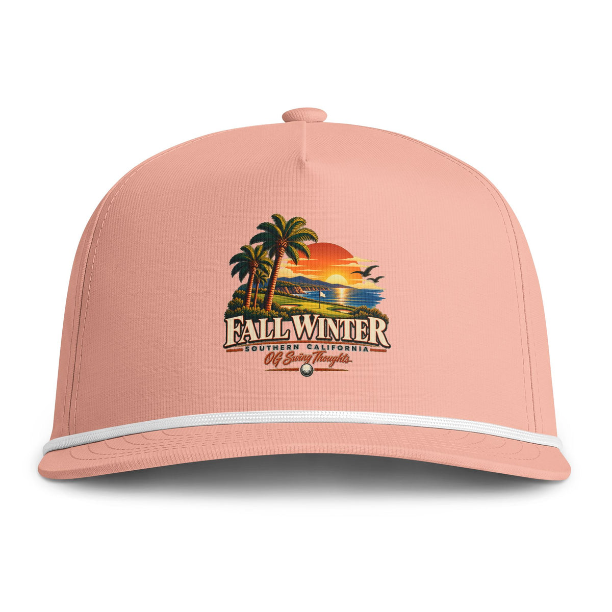 "Smoov Season" Fall Winter Tropical Sunset Rope Cap
