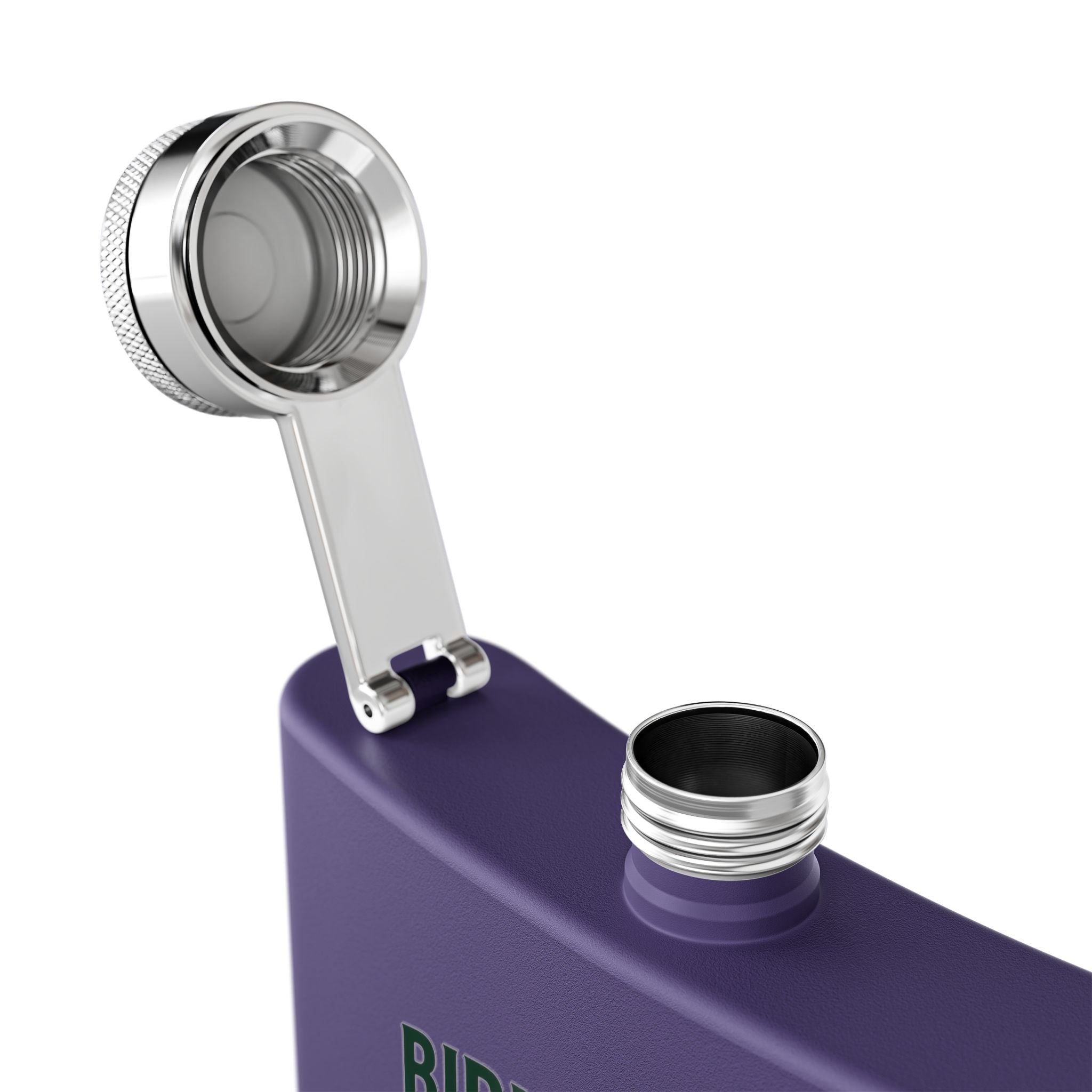 Golf Flask — “Birdie Juice” 6oz Stainless Steel Hip Flask (Golf Gift)