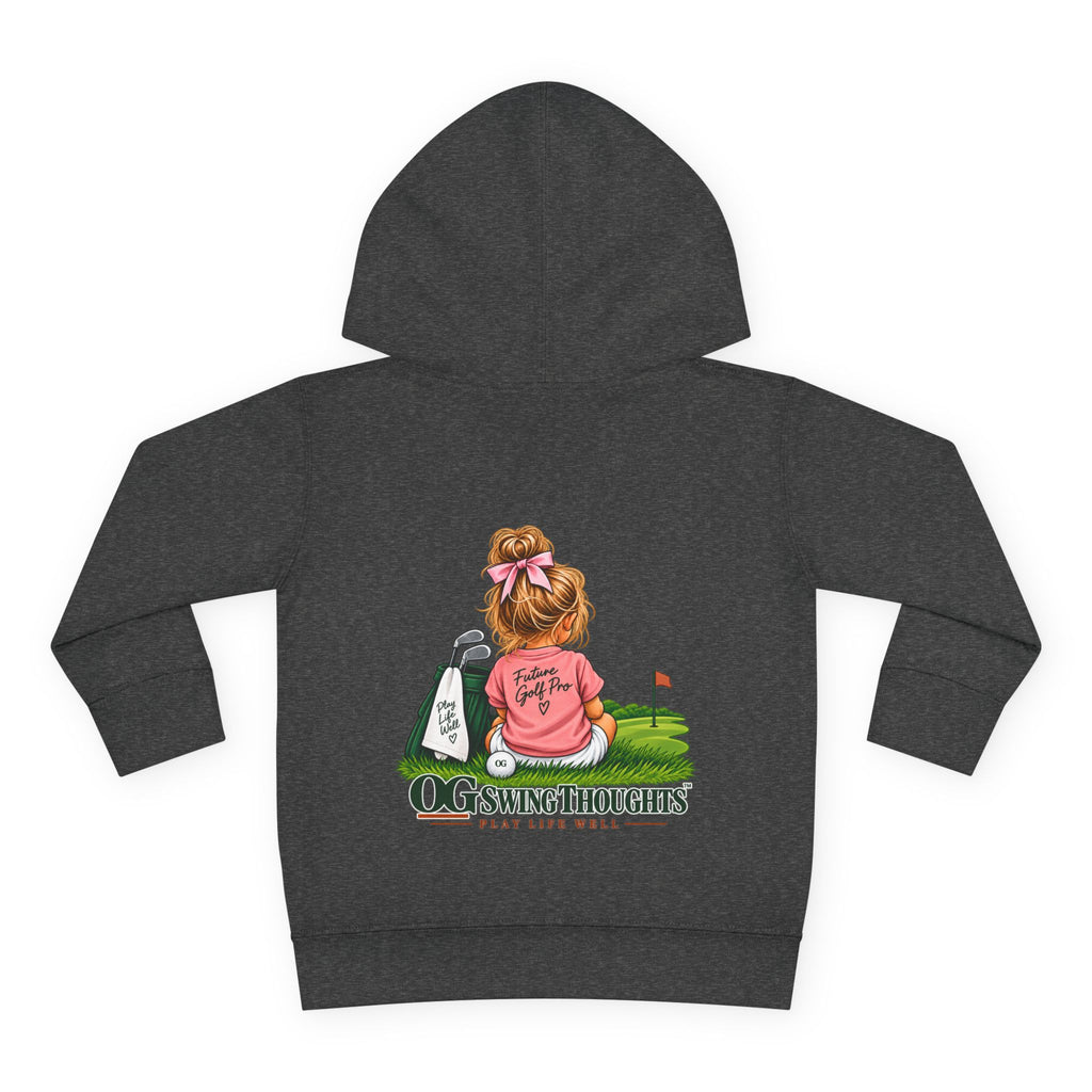 "Future Golf Pro" Toddler Hoodie — OG Swing Thoughts Golf Design (Play Live Well)
