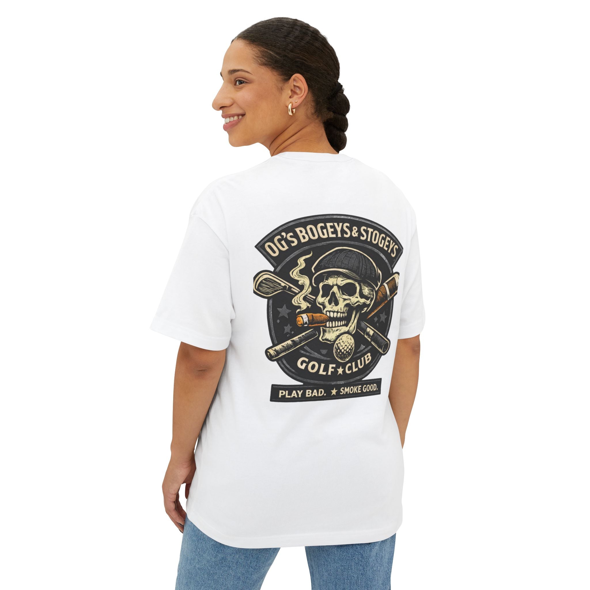 OG's Bogeys & Stogeys Golf Club Tee — Skull Golf Shirt