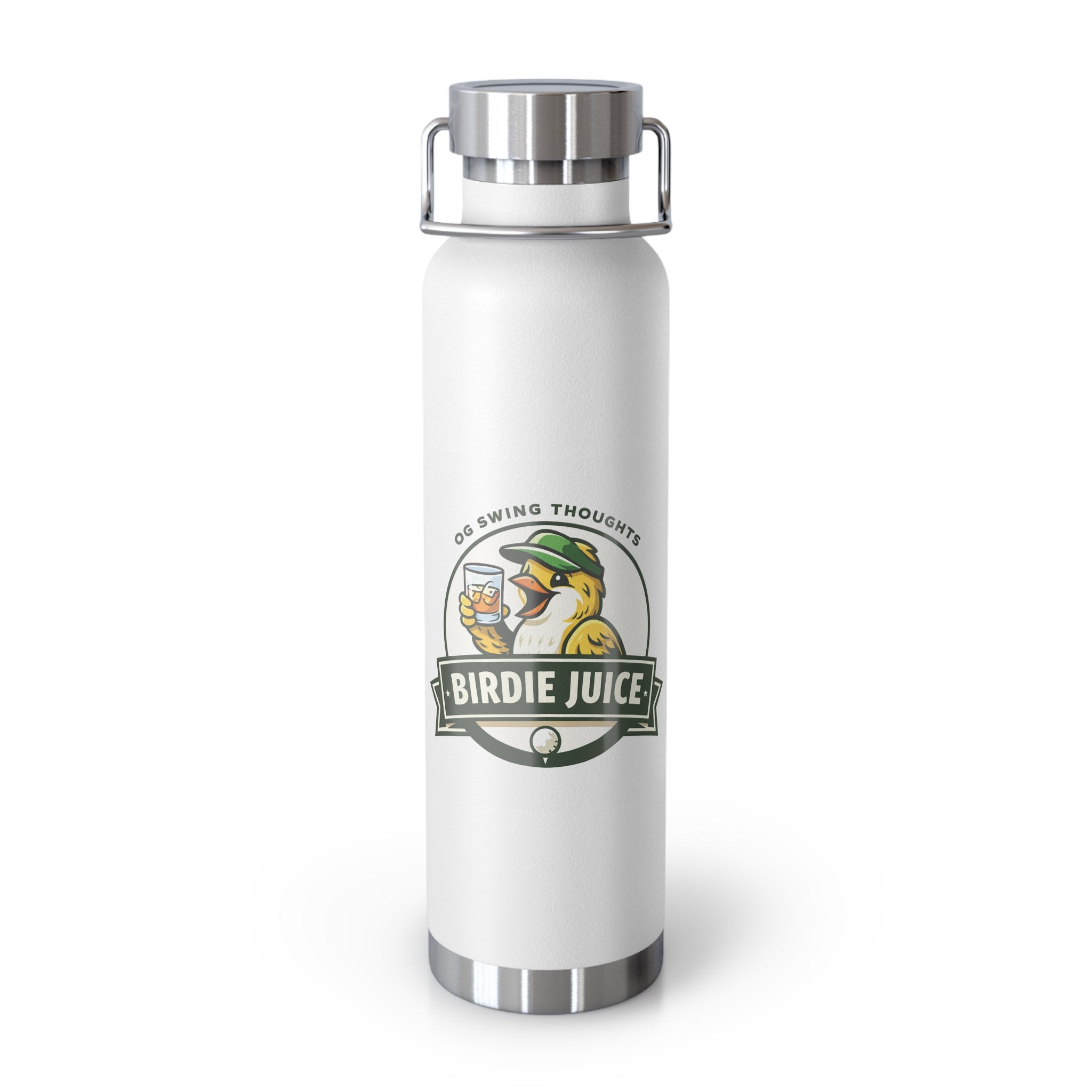 'Birdie Juice' Insulated Flask - 22oz Copper Vacuum Bottle