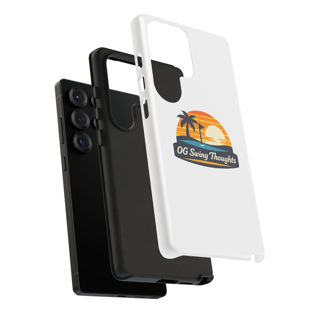 Phone Case - "OG Swing Thoughts" Tropical Sunset Design