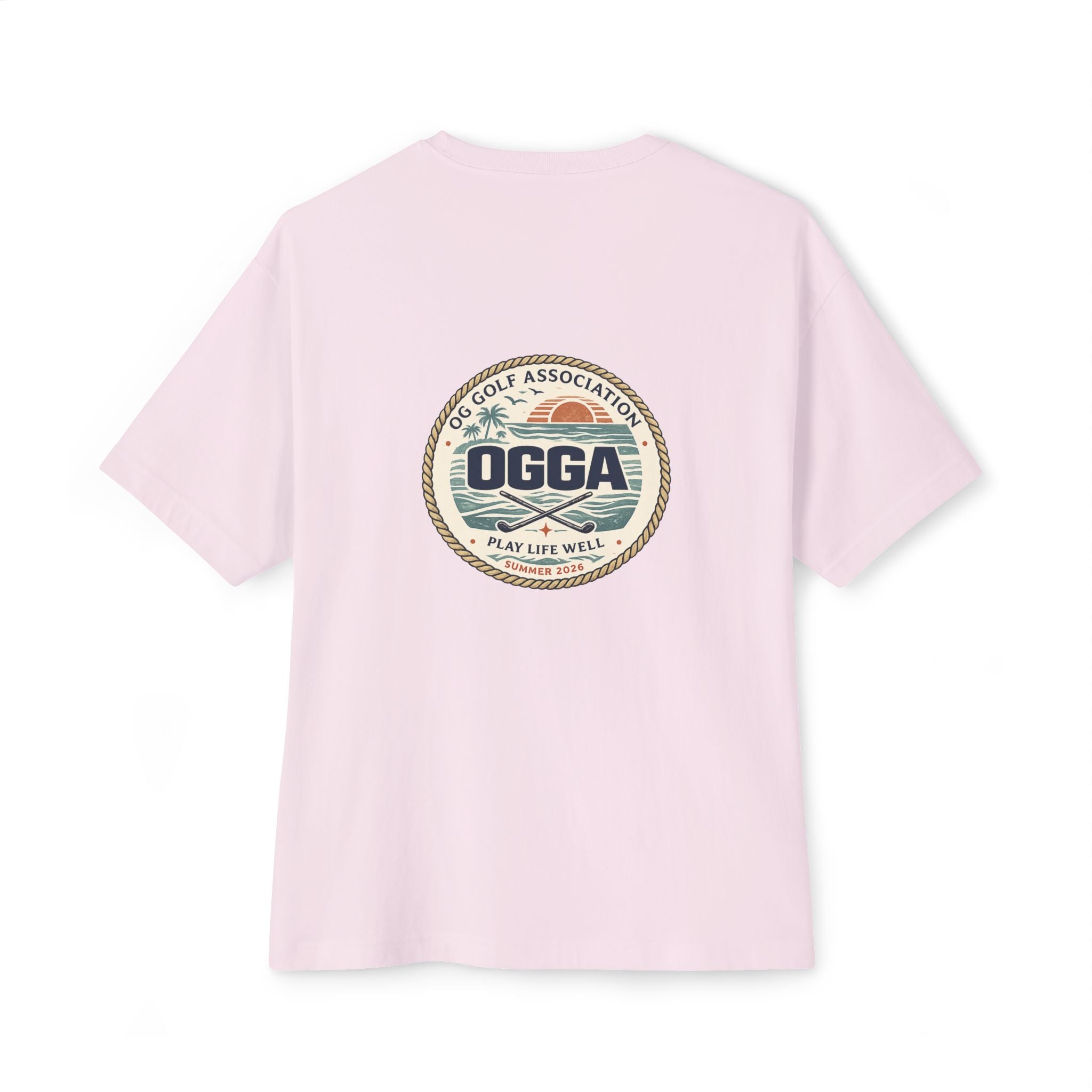 OGGA Vintage Golf Association Tee — Retro Logo Oversized Boxy T-Shirt