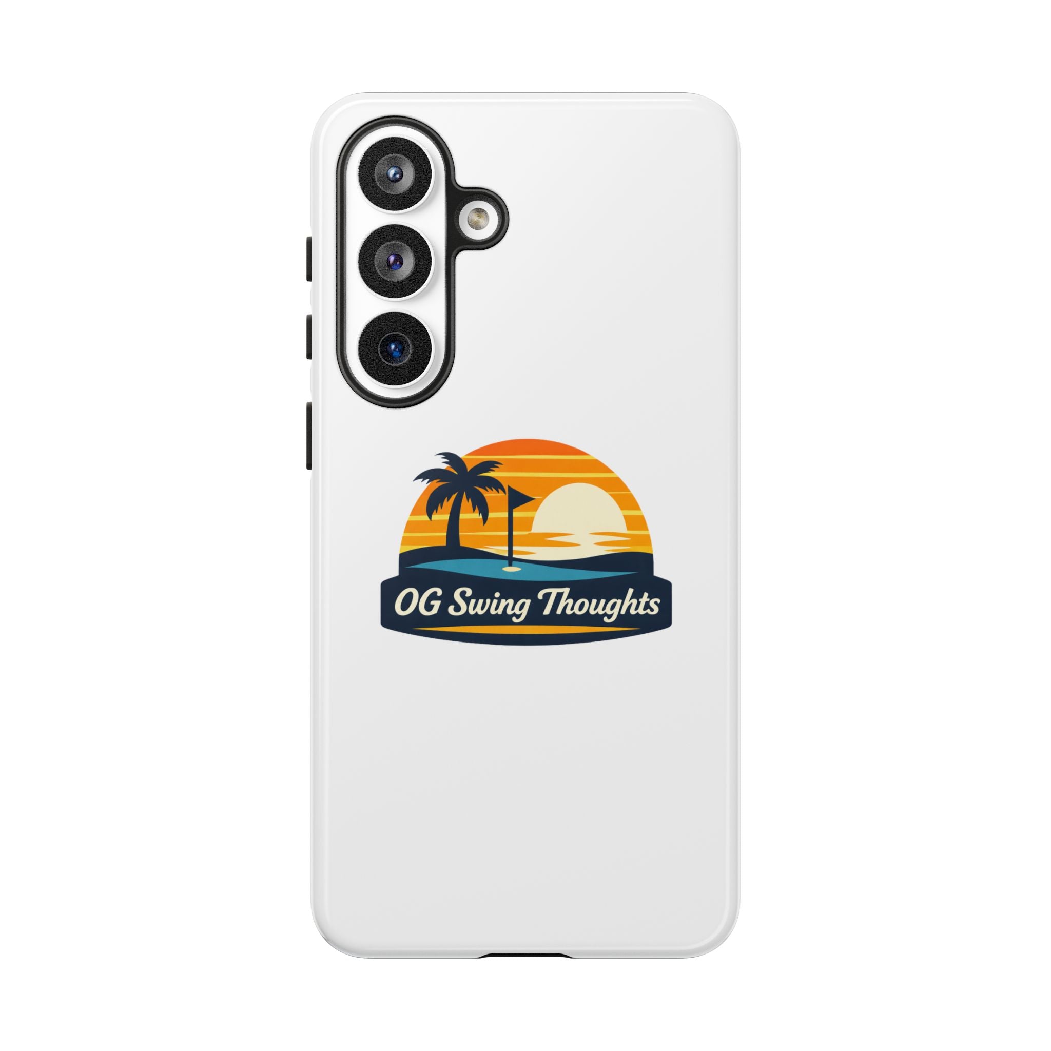 Phone Case - "OG Swing Thoughts" Tropical Sunset Design