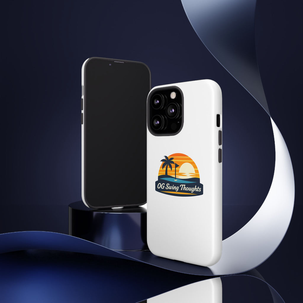 Phone Case - "OG Swing Thoughts" Tropical Sunset Design