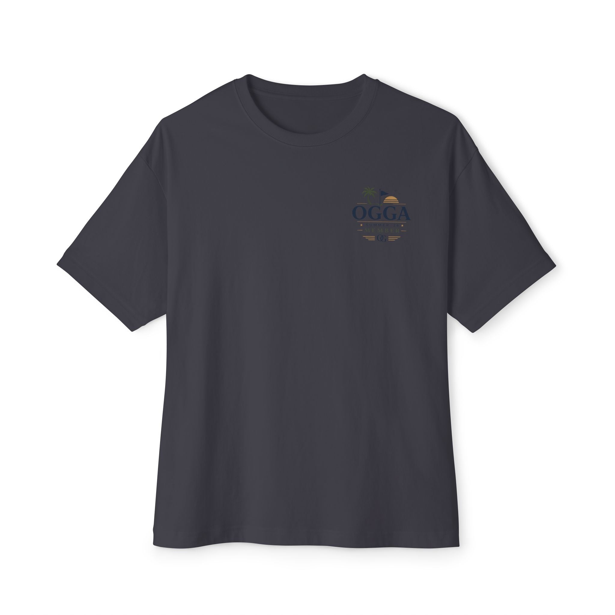 OGGA Beach Tee — "Live Free, Play Easy" Oversized Boxy T-Shirt