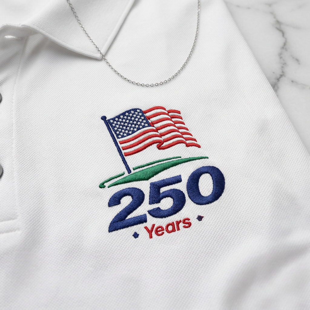 adidas 250 Years of Freedom Logo Golf Polo
