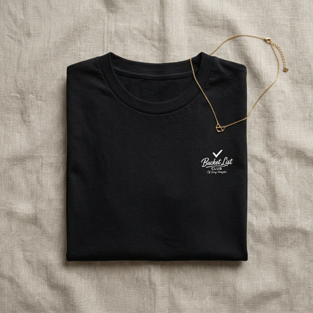Golf Bucket List Tee — Casual Oversized Golf T‑Shirt