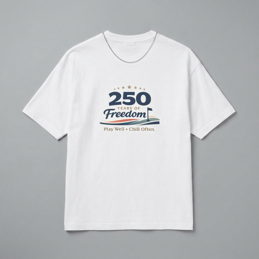 250 Years of Freedom Tee — Anniversary Patriotic T‑Shirt (Play Well • Chill Often)