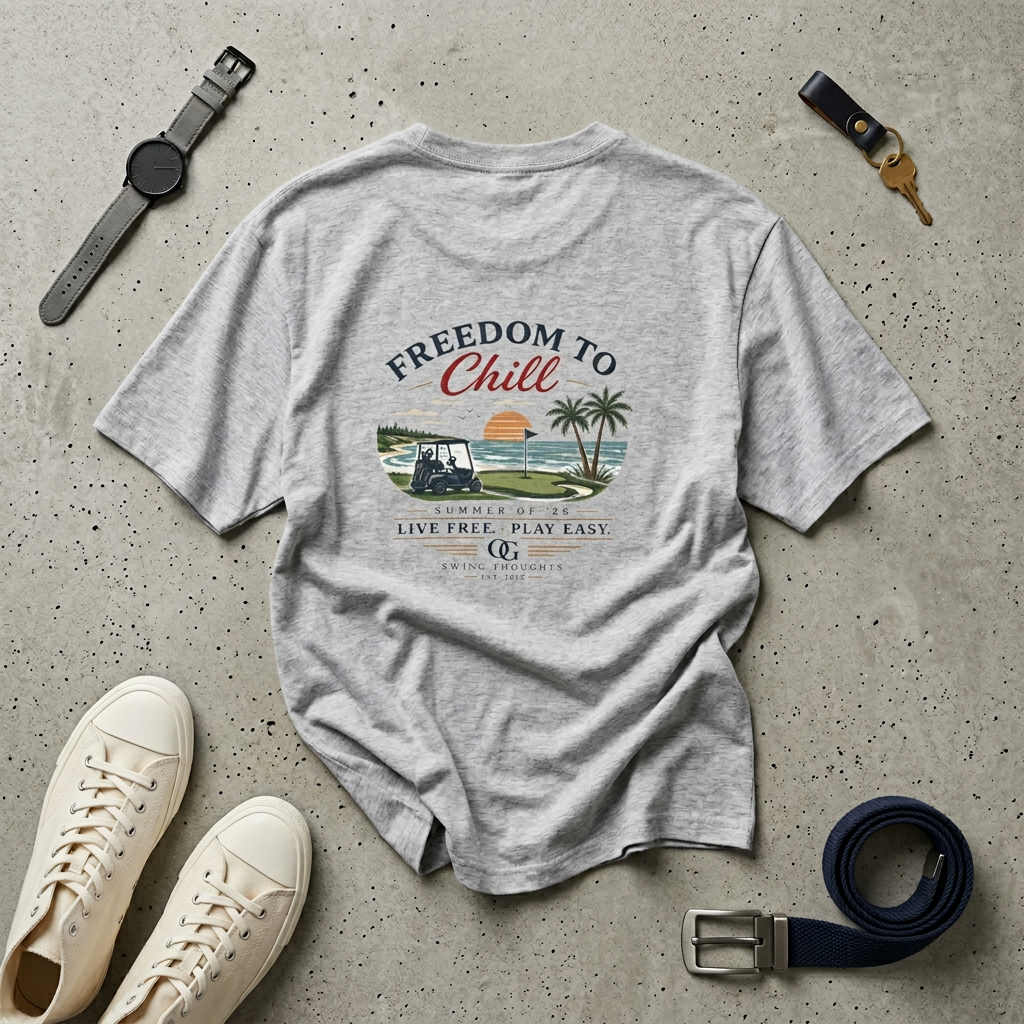 Freedom to Chill Tee — "Live Free Play Easy" T-Shirt