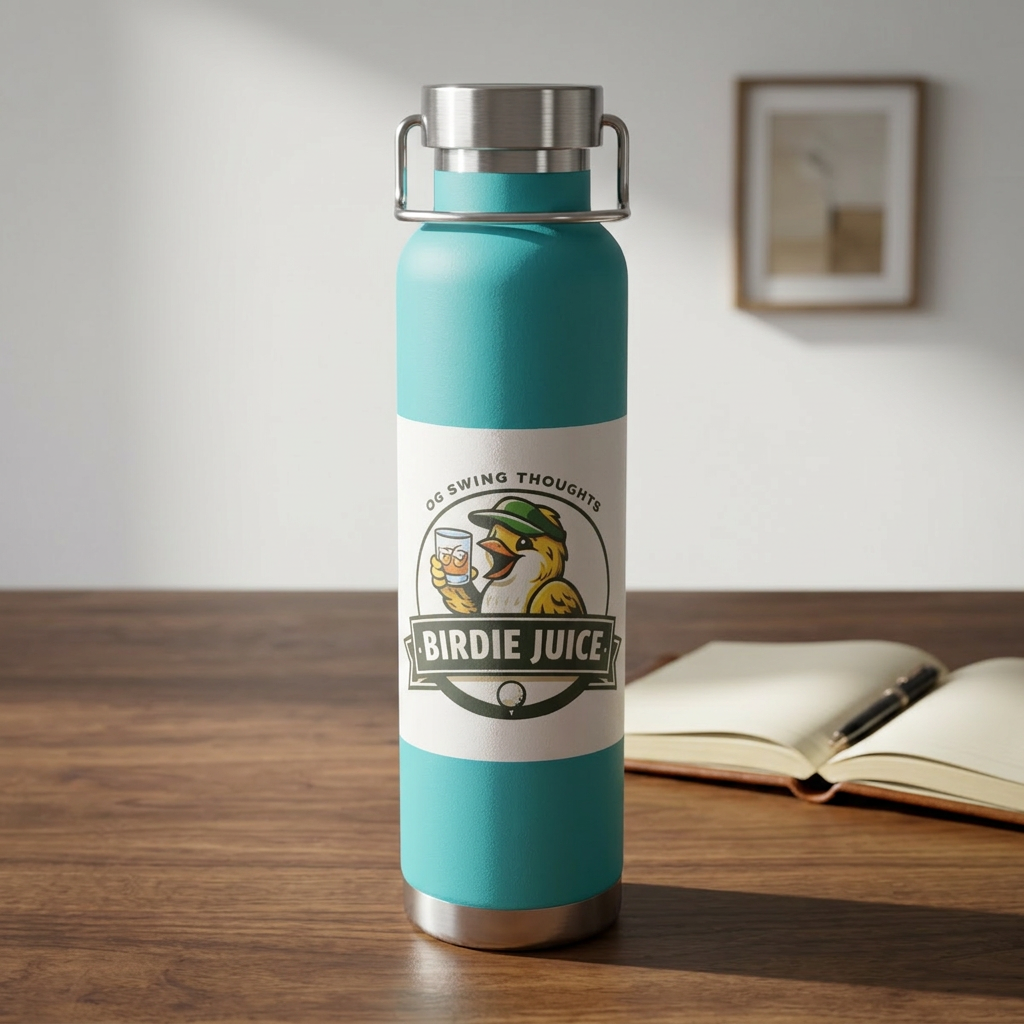 'Birdie Juice' Insulated Flask - 22oz Copper Vacuum Bottle