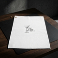 Golf Towel - 'Play Life Well' Microfiber Towel with Grommet & Hook