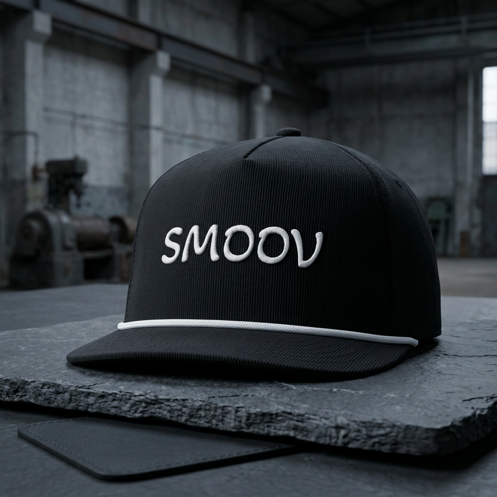 SMOOV Rope Cap – Embroidered Vintage Sunwashed Baseball Hat