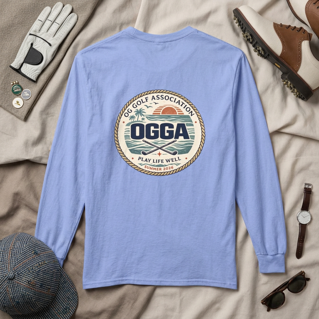 OGGA Vintage Golf Long Sleeve Tee — Play Life Well