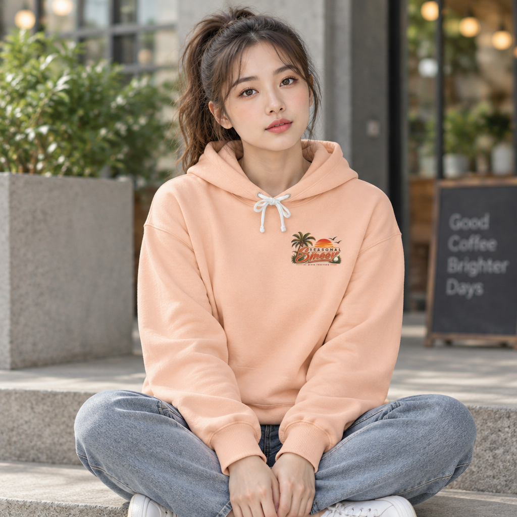 Smoov Season Hoodie – Beach Sunset Palm Graphic Hoodie