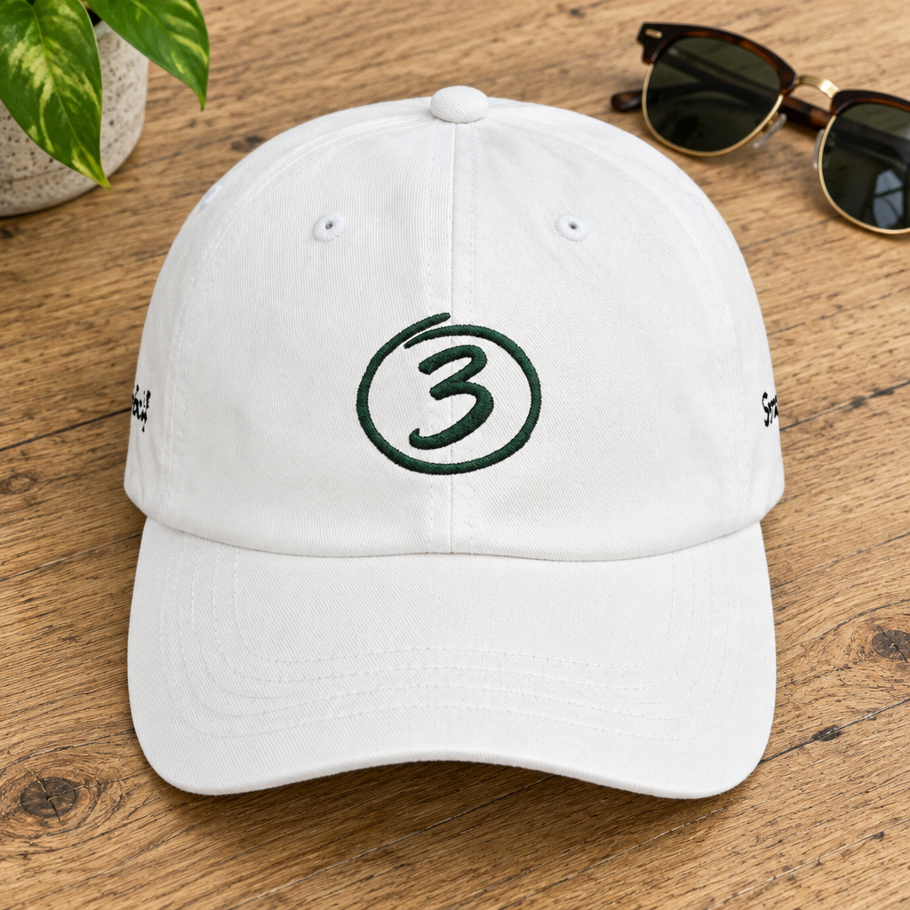 Put Me Down for 3 Dad Cap – Minimalist Embroidered Baseball Hat
