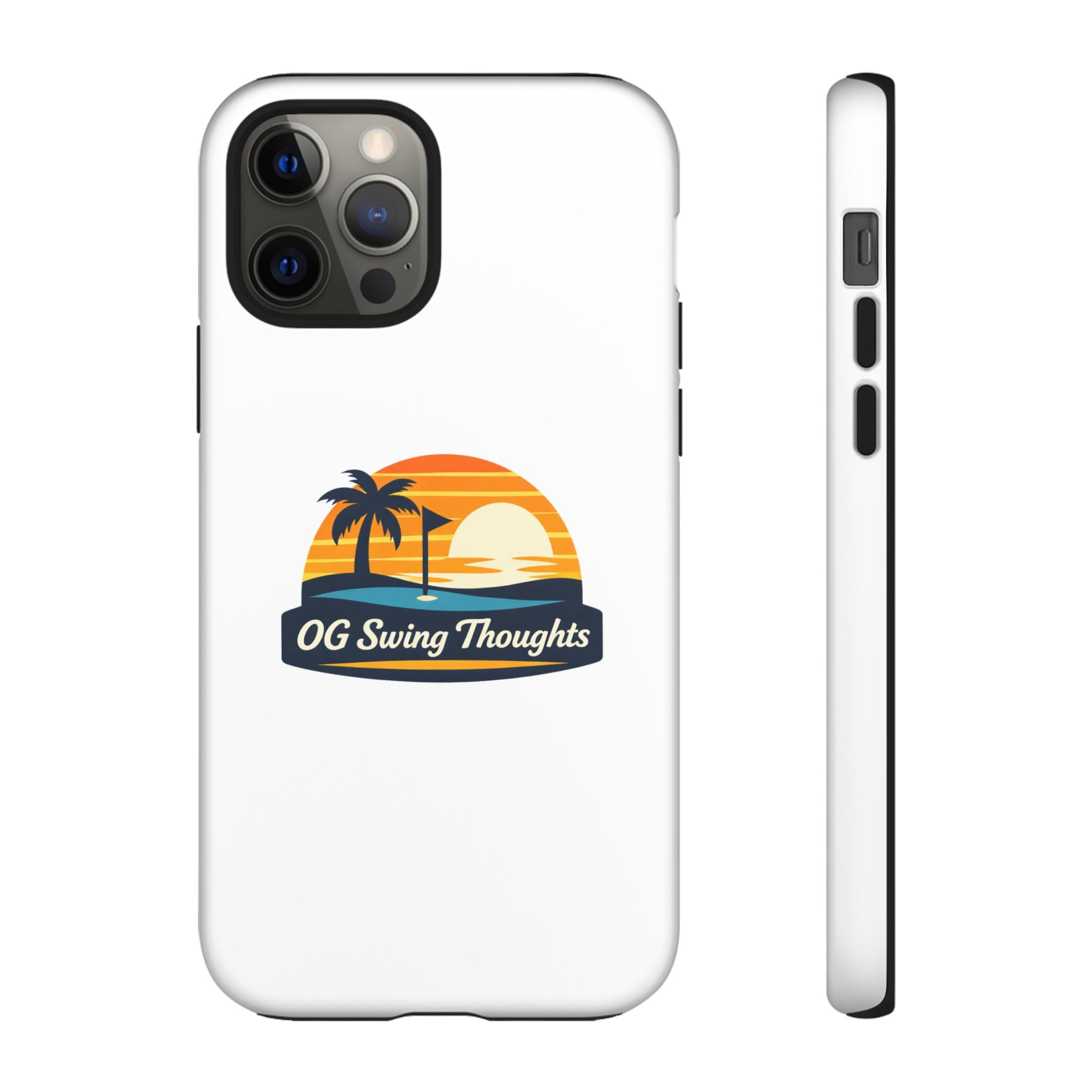 Phone Case - "OG Swing Thoughts" Tropical Sunset Design