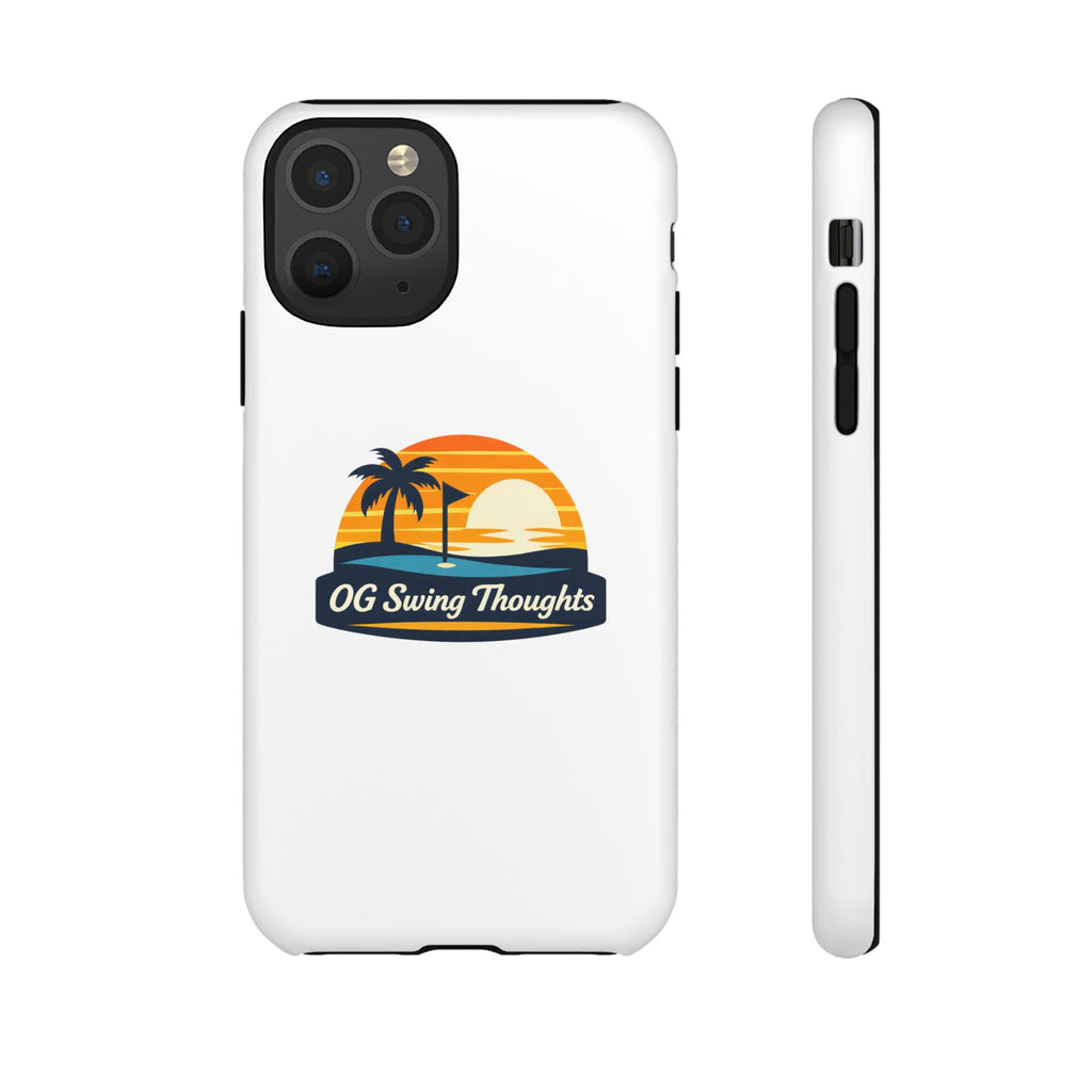 Phone Case - "OG Swing Thoughts" Tropical Sunset Design