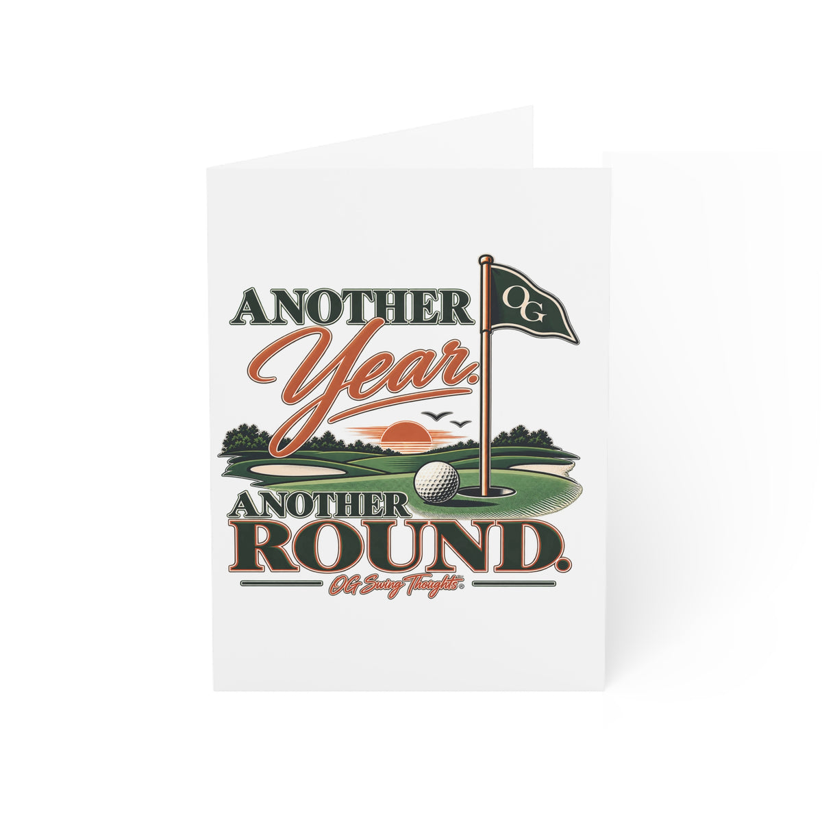 Golf Birthday Card - "Another Year, Another Round" Golf Birthday Card (10, 30, or 50 Pack)