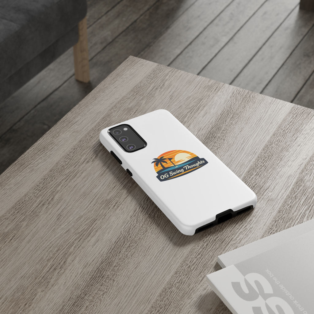 Phone Case - "OG Swing Thoughts" Tropical Sunset Design