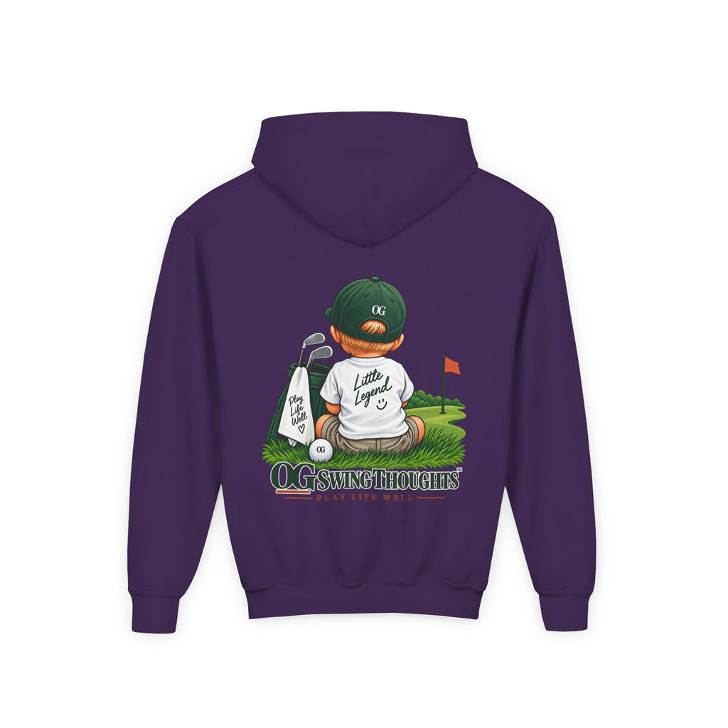 "Little Legend" Youth Golf Hoodie — "OG Swing Thoughts" Kids Golf Pullover