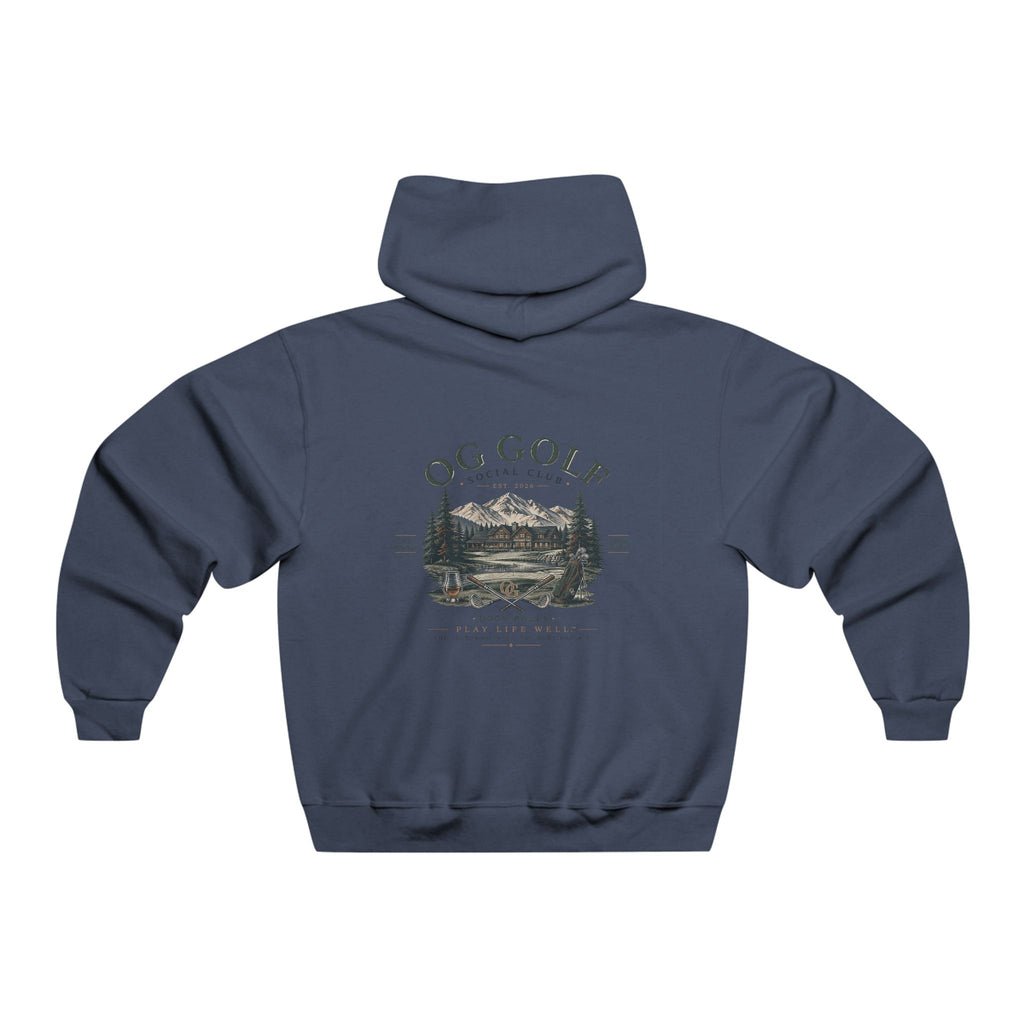 OG Golf Social Club Hoodie – Vintage Mountain Course Graphic Hooded Sweatshirt