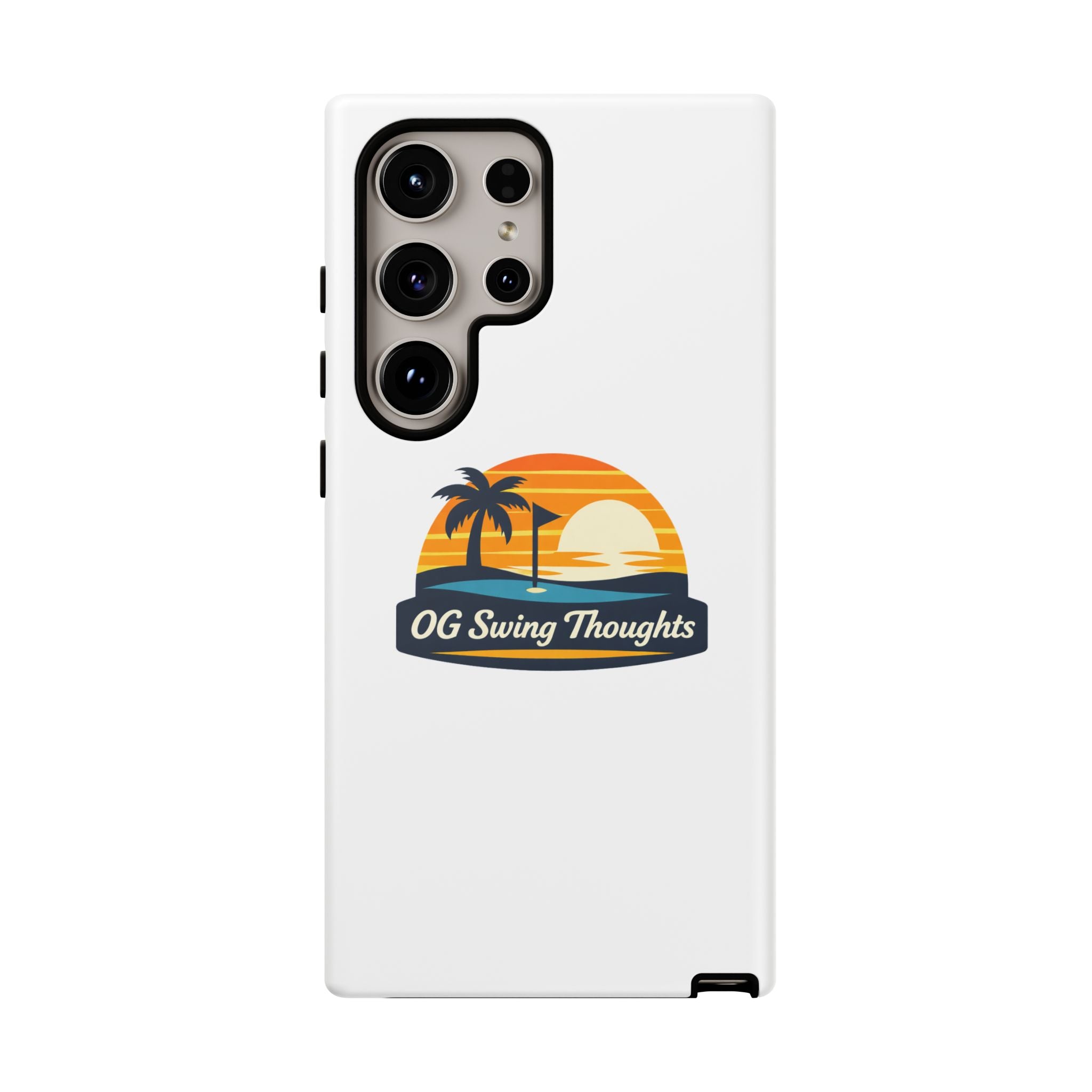 Phone Case - "OG Swing Thoughts" Tropical Sunset Design