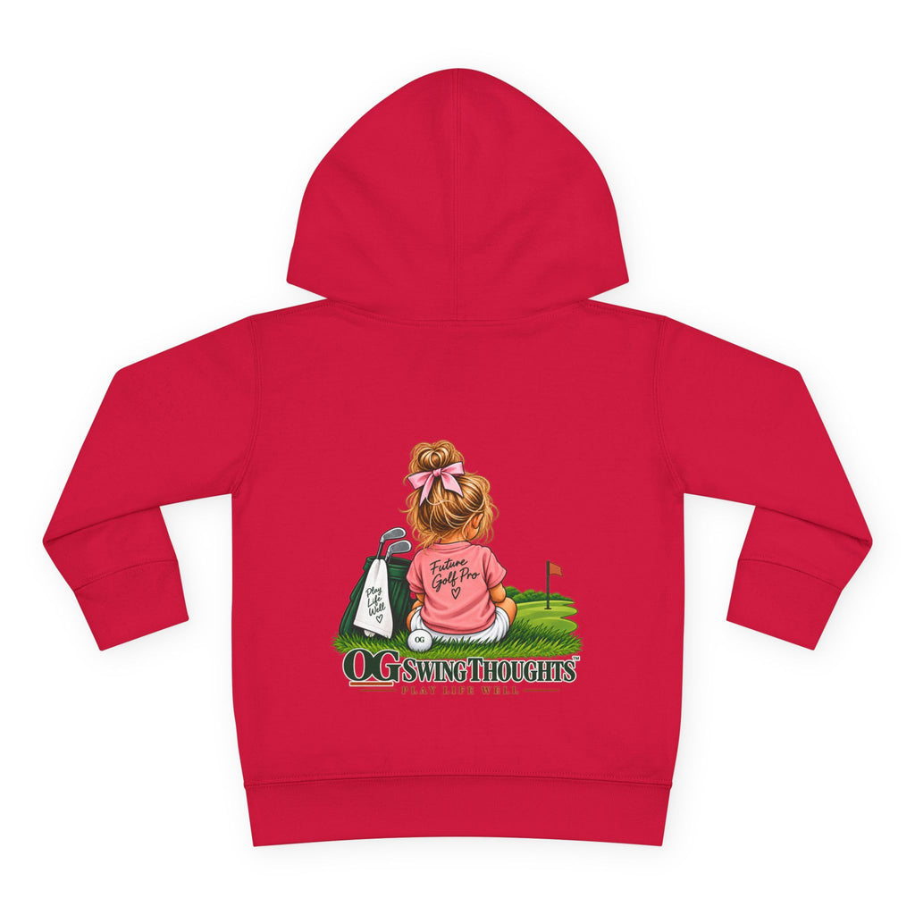 "Future Golf Pro" Toddler Hoodie — OG Swing Thoughts Golf Design (Play Live Well)