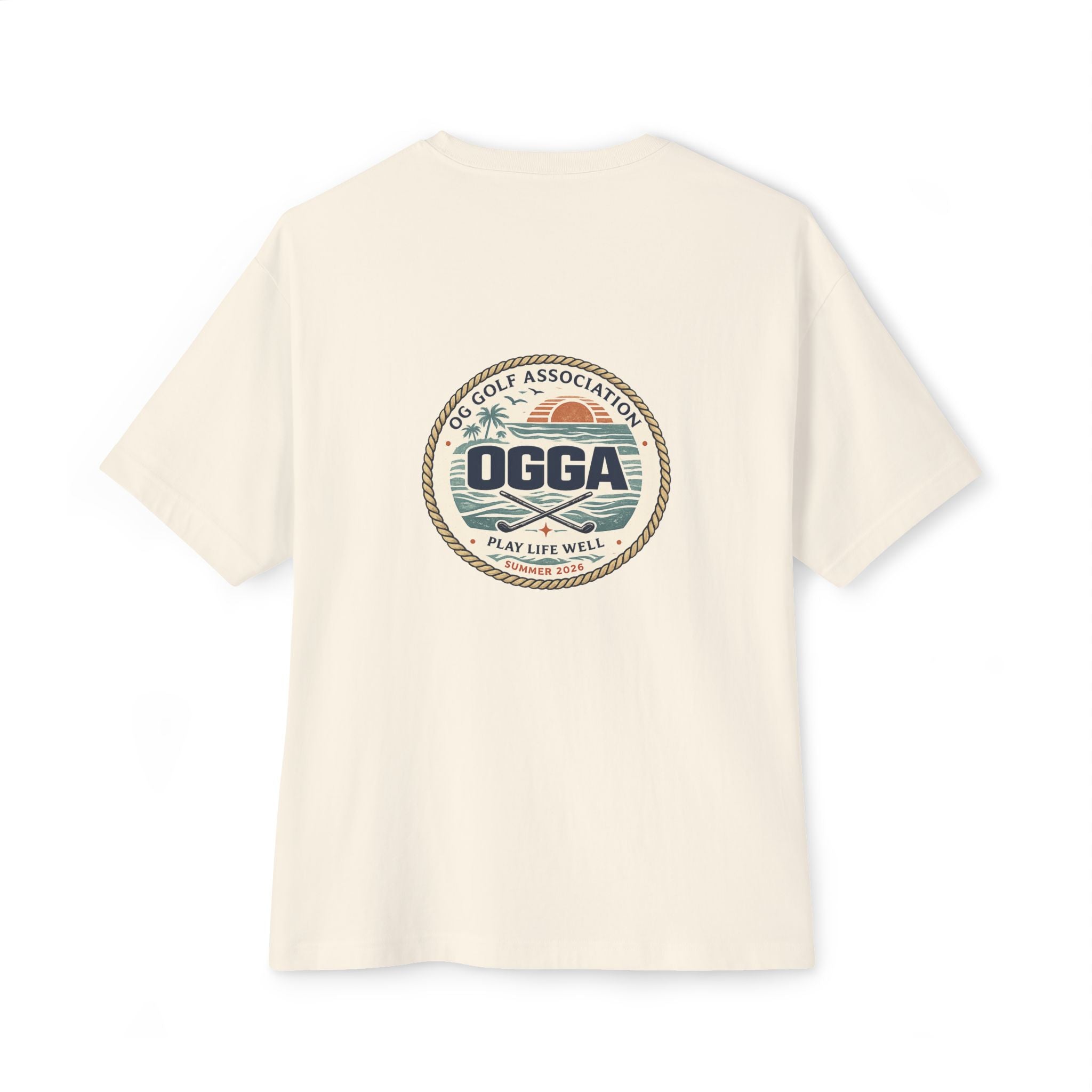 OGGA Vintage Golf Association Tee — Retro Logo Oversized Boxy T-Shirt