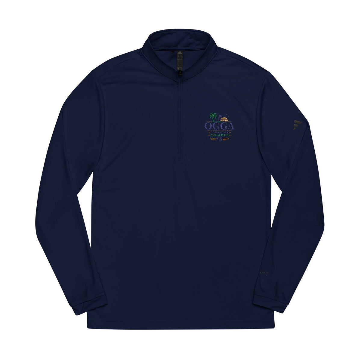 OGGA Embroidered Quarter-Zip Pullover — adidas Performance Golf Top