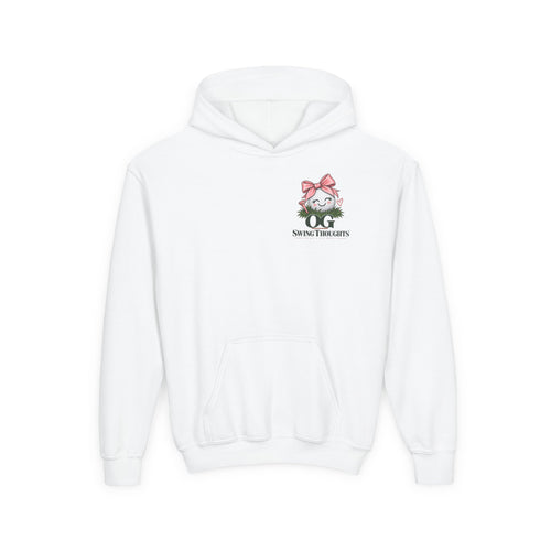 "Future Golf Pro" Youth Golf Hoodie — "OG Swing Thoughts" Cute Girl Golfer Graphic