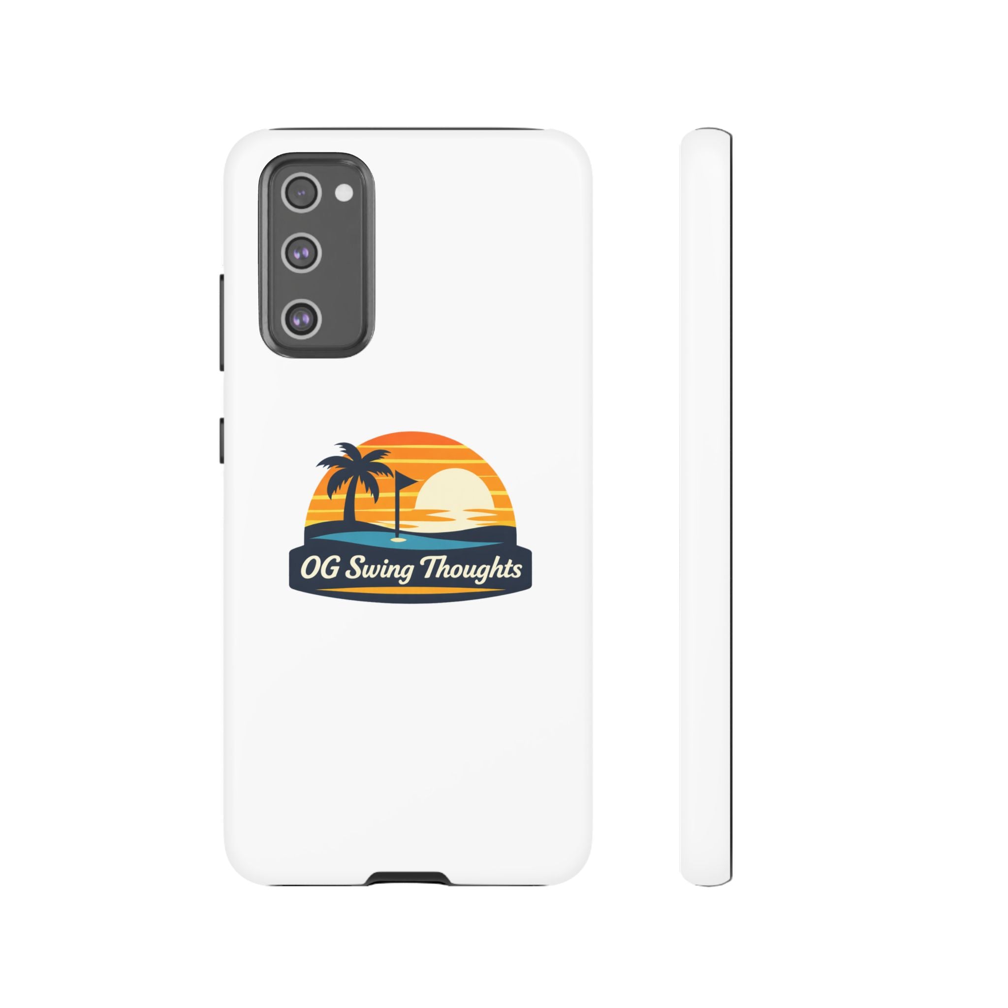 Phone Case - "OG Swing Thoughts" Tropical Sunset Design