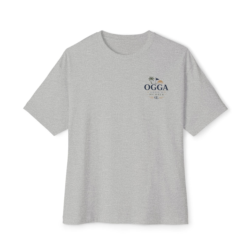 OGGA Beach Tee — "Live Free, Play Easy" Oversized Boxy T-Shirt