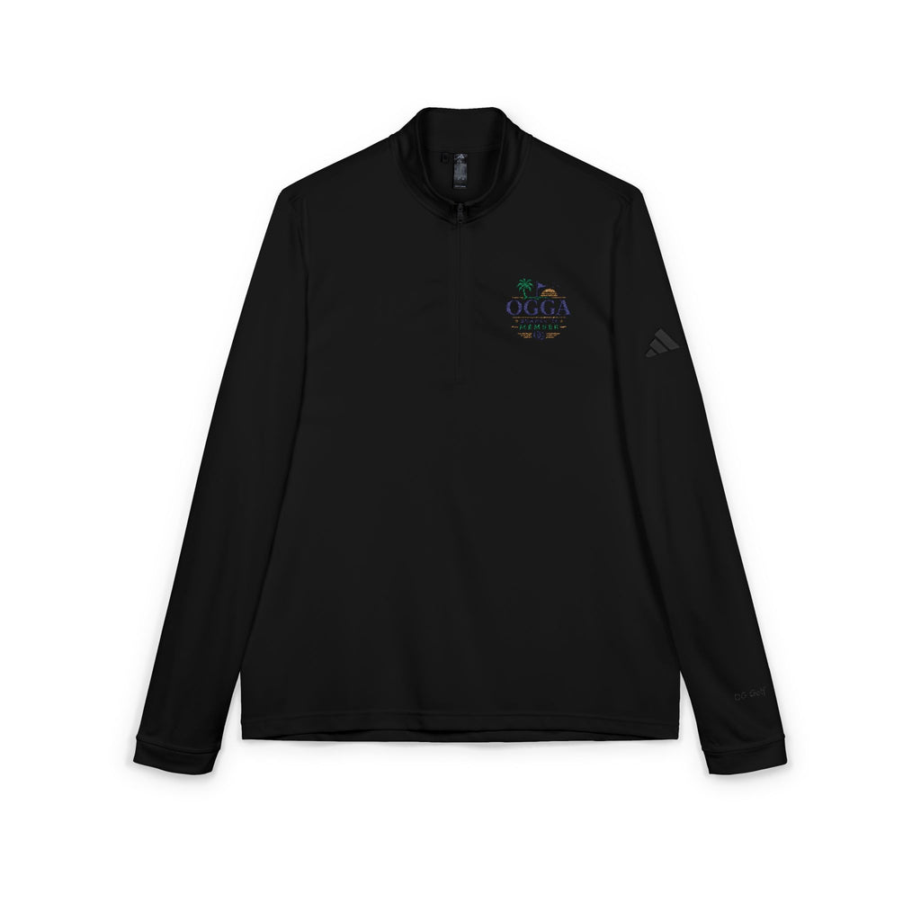 OGGA Embroidered Quarter-Zip Pullover — adidas Performance Golf Top