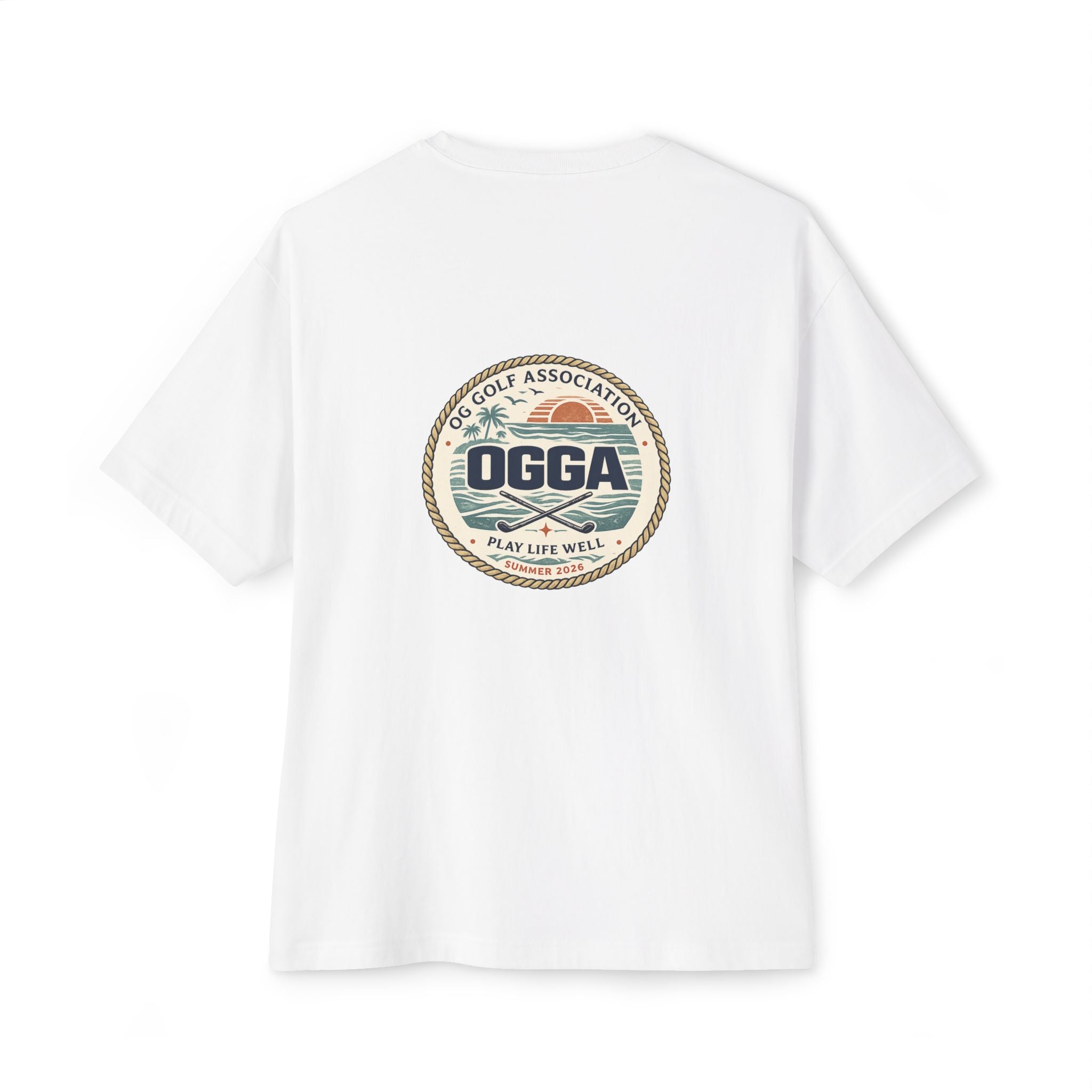 OGGA Vintage Golf Association Tee — Retro Logo Oversized Boxy T-Shirt